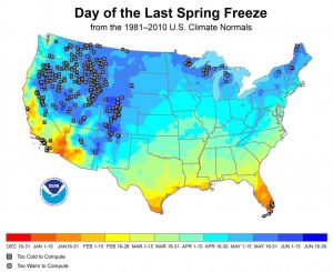 Frost Date Maps