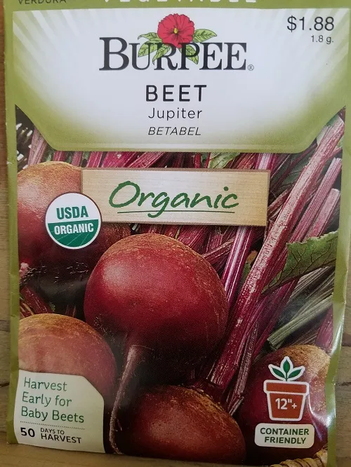 This variety produces round, smooth, deep-red beets that are about 3 inches in diameter. They mature in about 55 days and have a sweet, tender flesh.